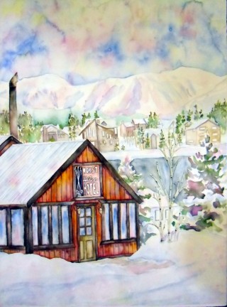 Worst Western Snowy Fraser, Colorado winter painting